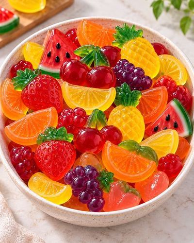 Gomitas en forma de frutas